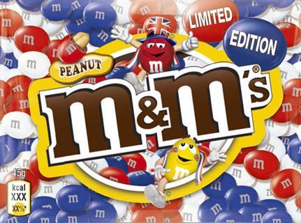 M&Ms Union Jack Jubilee limited edition