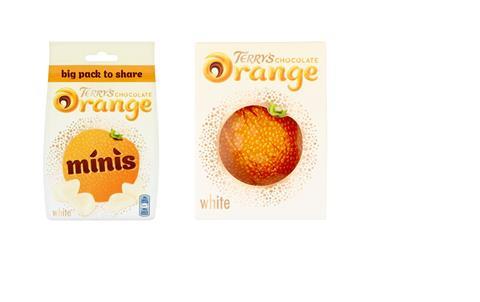 white choc orange minis