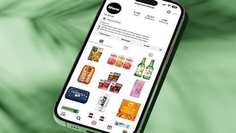 the grocer instagram mockup iphone (