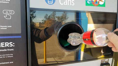 drs deposit return scheme plastic bottle recycling