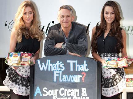 Walkers mystery flavours with Gary Lineker