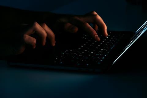 dark typing unsplash