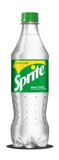 sprite clear plastic bottle