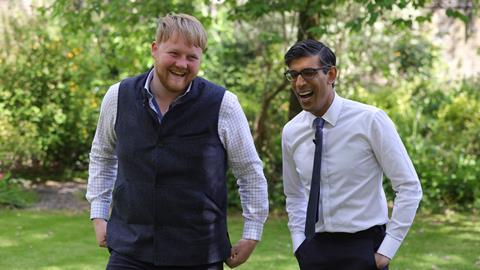 Prime minister Rishi Sunak attends Farm to Fork Summit Kaleb Cooper Clarkson’s Farm - Simon Dawson  No 10 Downing Street