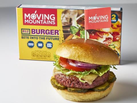 Moving Mountains meatless burger