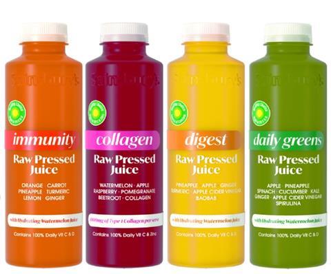 raw pressed drinks