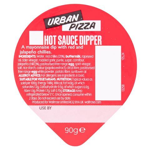 5000169677612_T1_Waitrose_Urban_Pizza_Hot_Sauce_Dipper_90g