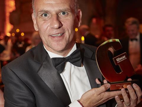 Dave Lewis picked up the  2017 Grocer of the Year gong for Tesco 