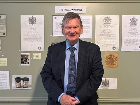 Walter Scott - by Royal Warrant notices in Museum at Tiptree - LB - December 2024