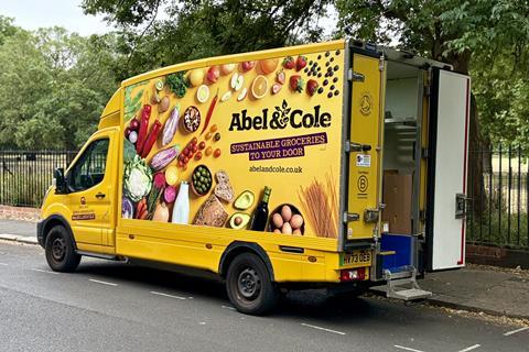 Abel and Cole van delivery
