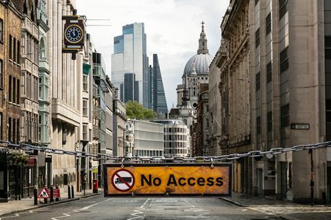 No access lorries city