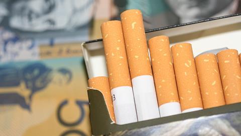 smoking cigarettes