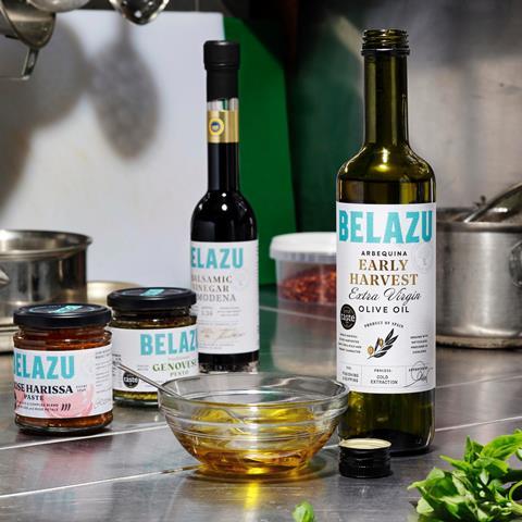 BELAZU Olive Oil Balsamic Harissa Pesto