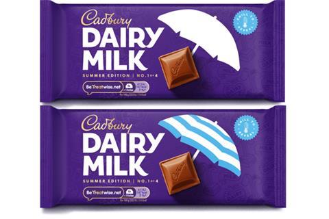 Cadbury Dairy Milk colour-changing wrapper