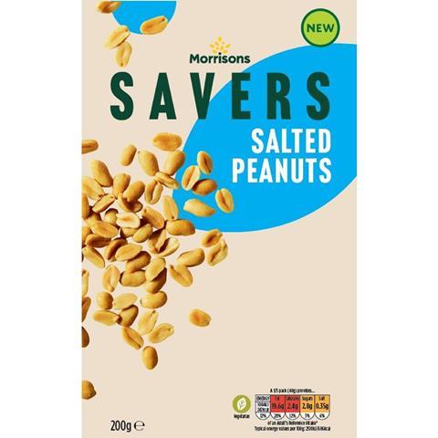 Morrisons Savers Peanuts new design