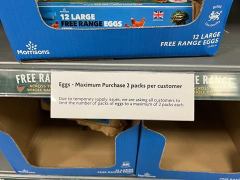 Morrisons egg shortage