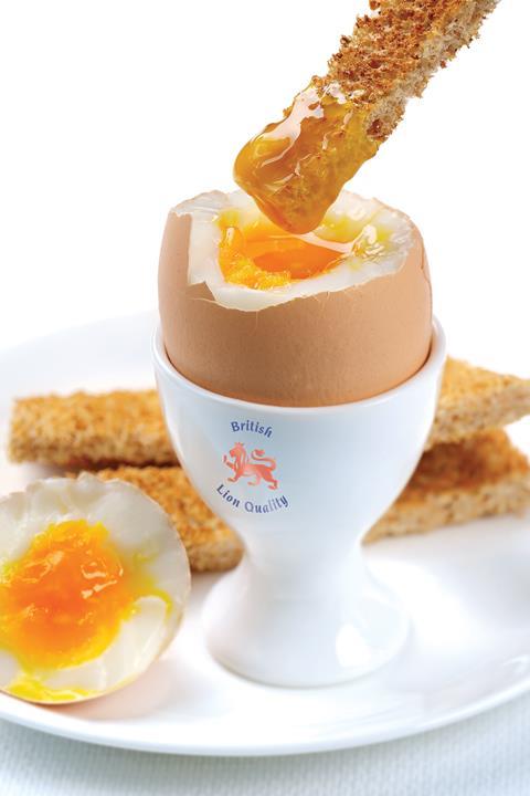 egg soldiers with british Lion beic