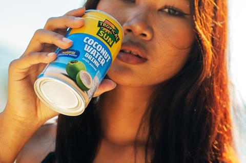 20240516 Beach - Mint - TS Coconut Water Drink with Pieces 330m