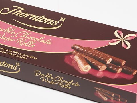 thorntons chocolate wafer rolls