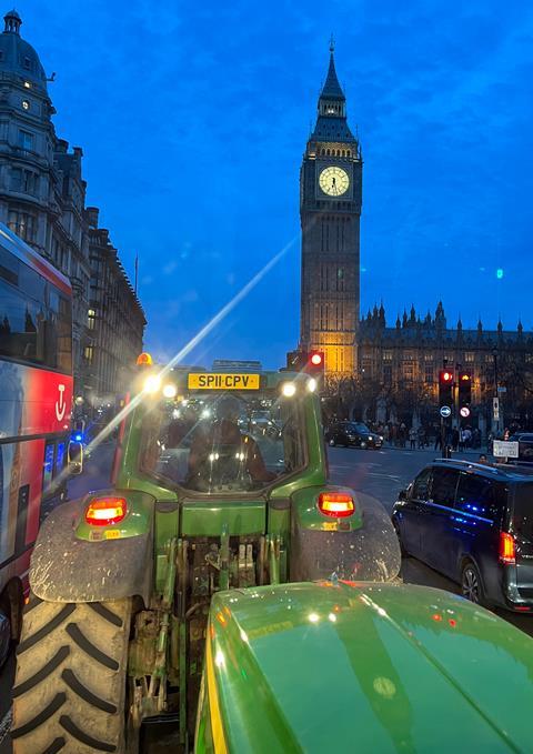 London tractor protest