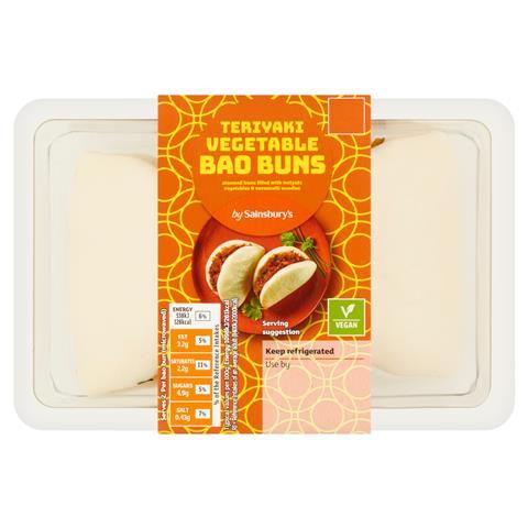 by Sainsbury's Teriyaki Vegetable Bao Buns