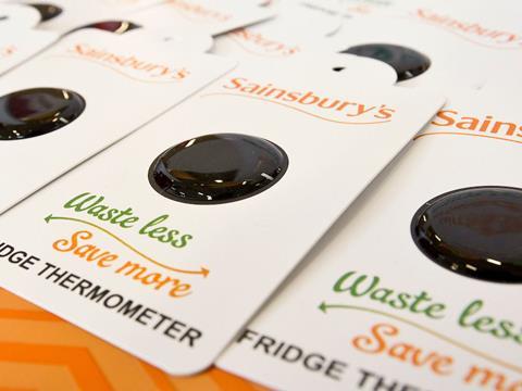 sainsbury's swadlincote waste less save more fridge thermometer
