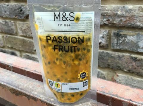 Passion fruit: nature’s packaging; or as packaged by M&S