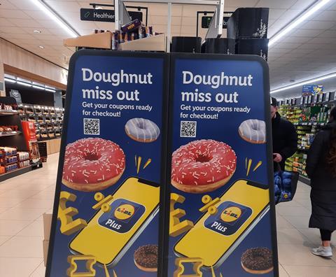 Lidl Plus in-store signs