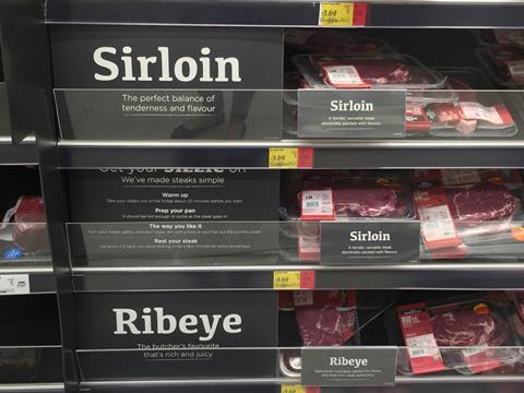 asda revamped meat aisle