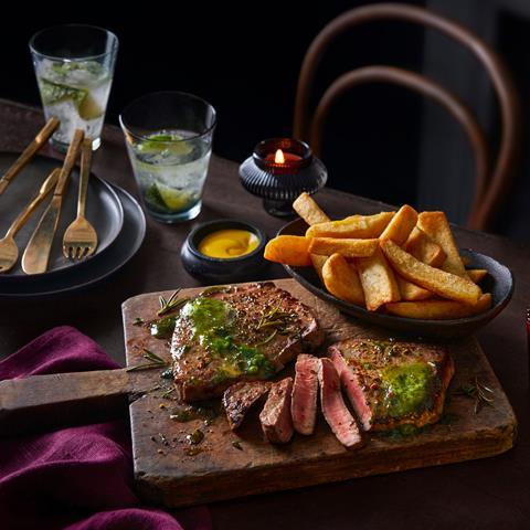 Irresistible Hereford Ranch Steak & Triple Cook Thick Cut Chips