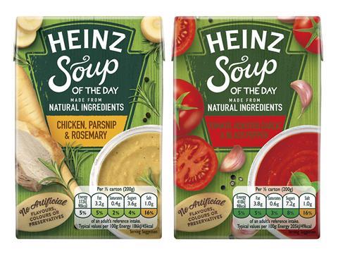 Heinz soup cartons