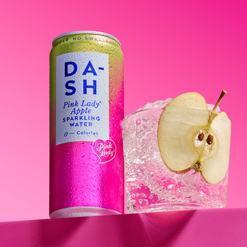 DASH water pink lady apples