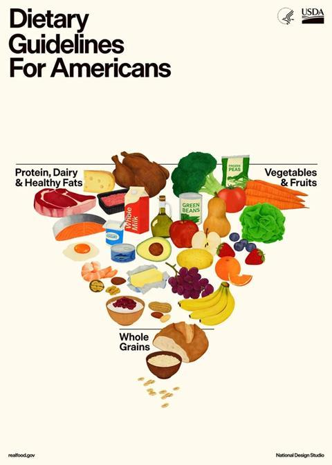US food pyramid 2026