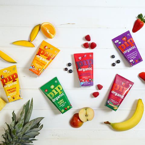 pip organic juice cartons fruit healthy