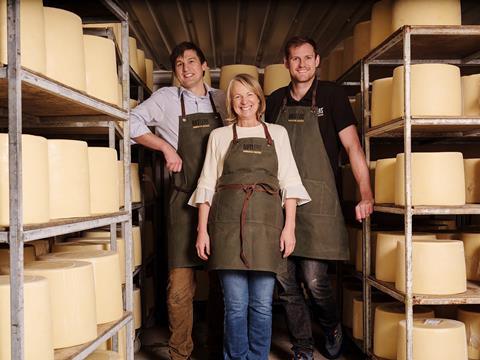 Matthew, Gillian, and Daniel Hall from Butlers Farmhouse Cheese