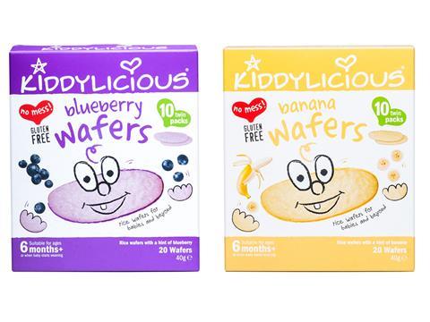 Kiddylicious Banana Wafers Snack 40g 6 Month+