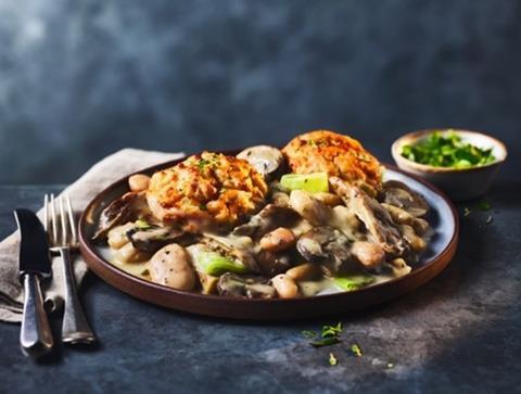 M&S Mushroom, Leek & Butterbean Cobbler