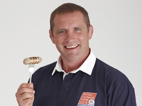 Bacon and sausages feature, Phil Vickery for British Sausage Week