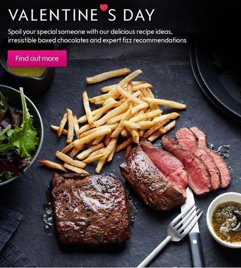 waitrose valentines