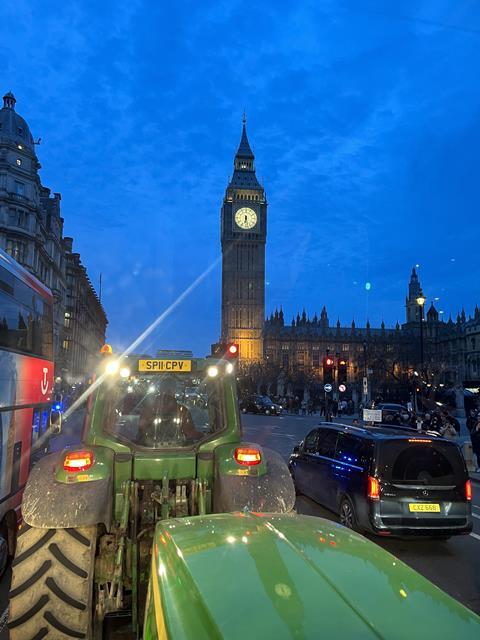 London tractor protest