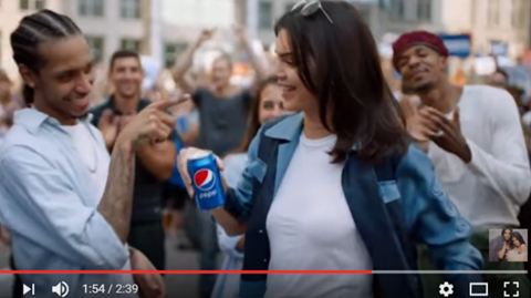 Pepsi ad screenshot