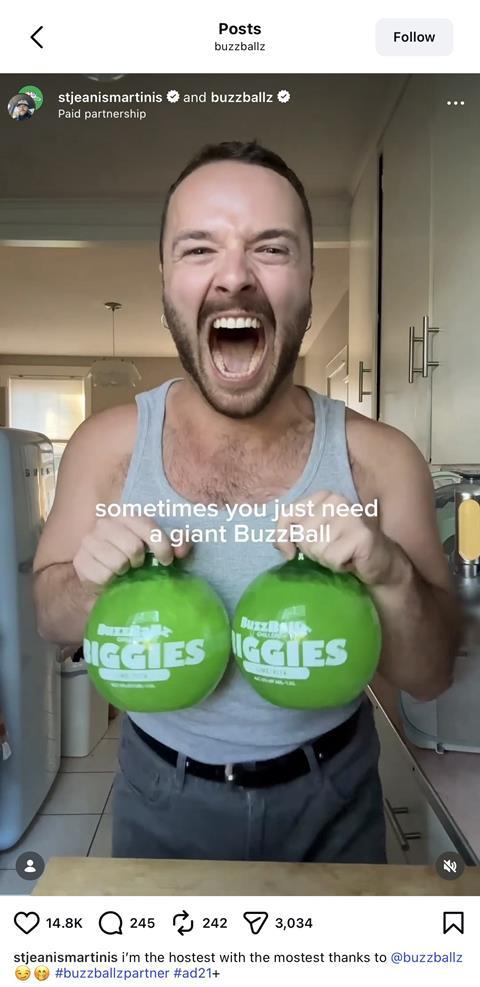 buzzballz insta