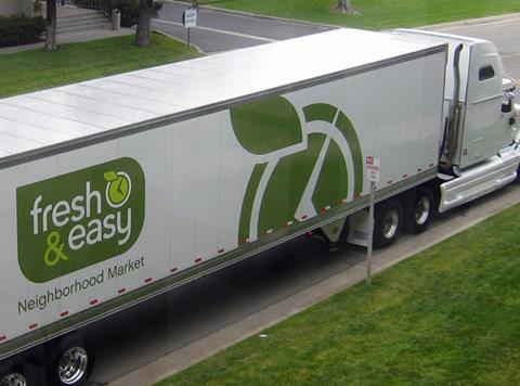 Tesco Fresh & Easy delivery truck