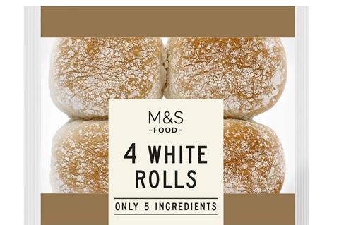 M&S Only 5 Ingredients White Rolls