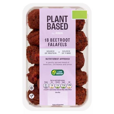 Beetroot falafel