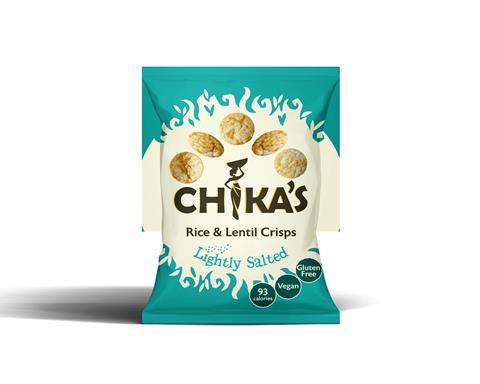 CHIKAS Rice and Lentil Crisps Lightly Salted 22g