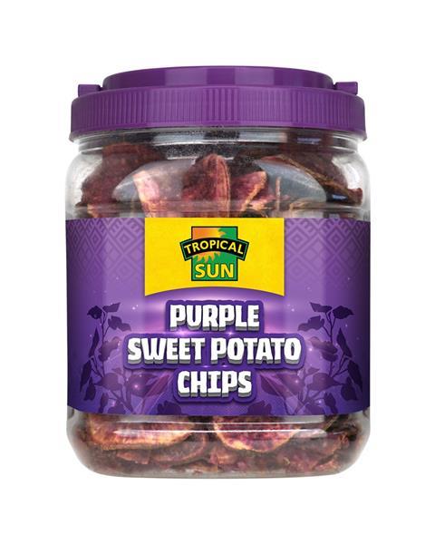 Purple sweet potato chips Tropical Sun