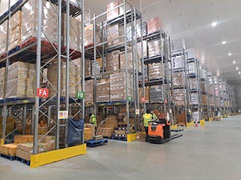 Iceland GXO distribution centre Warrington