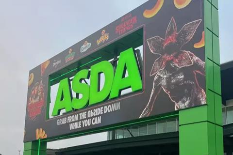 Asda store Upside Down Stranger Things halloween