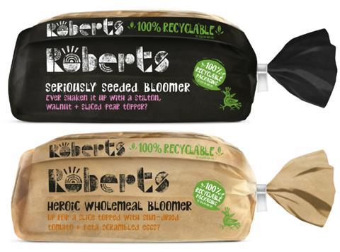 Roberts 100% recyclable wrappers